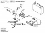 Bosch 0 601 380 103 Gws 7-115 Angle Grinder 230 V / Eu Spare Parts